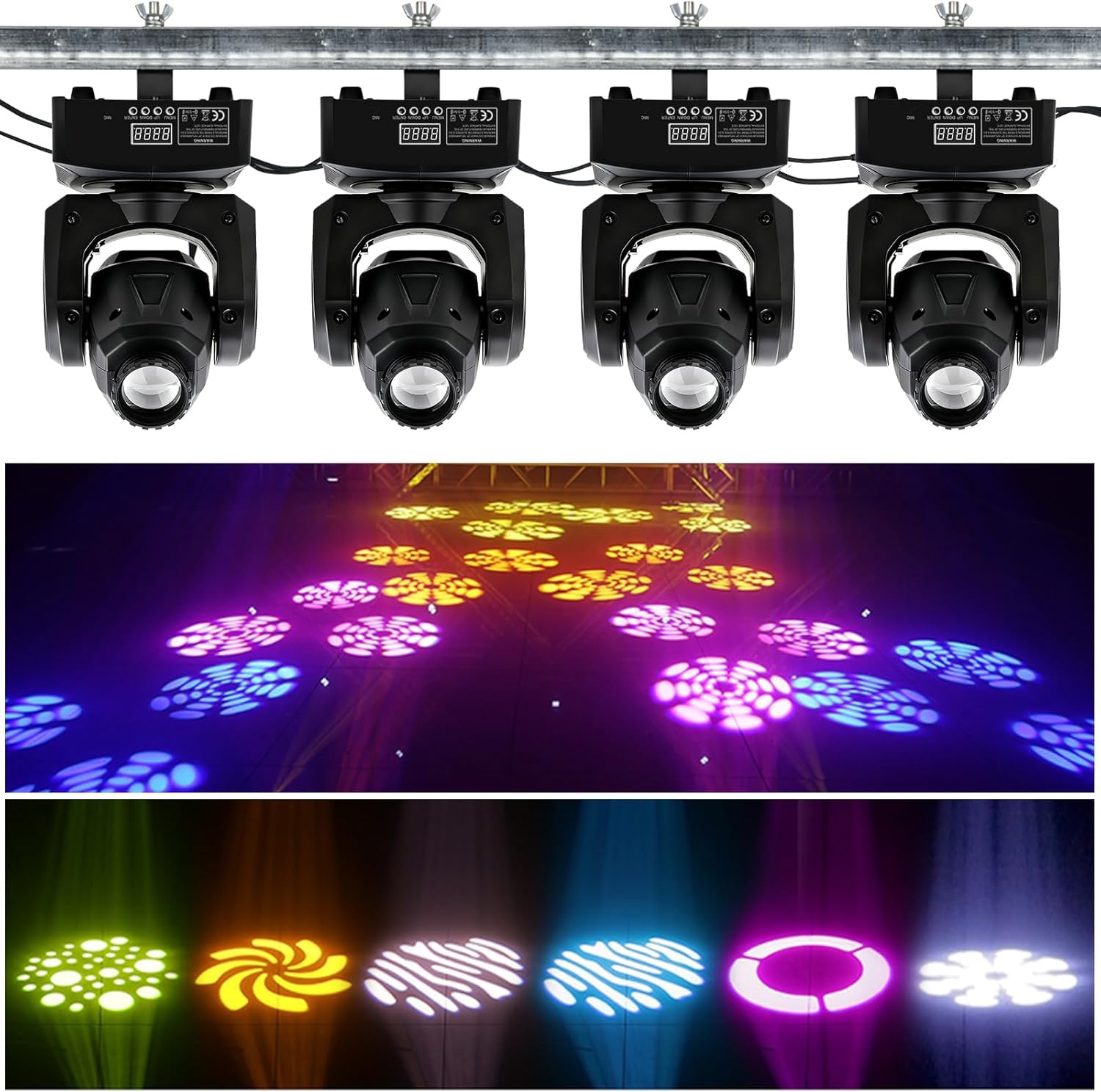 Amazon.co.jp: BETOPPER 舞台照明 ステージライト LED 回転 8色 30W
